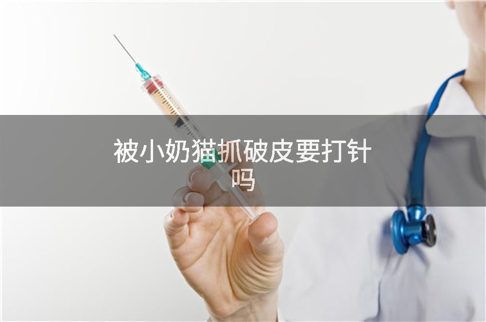 被小奶猫抓破皮要打针吗