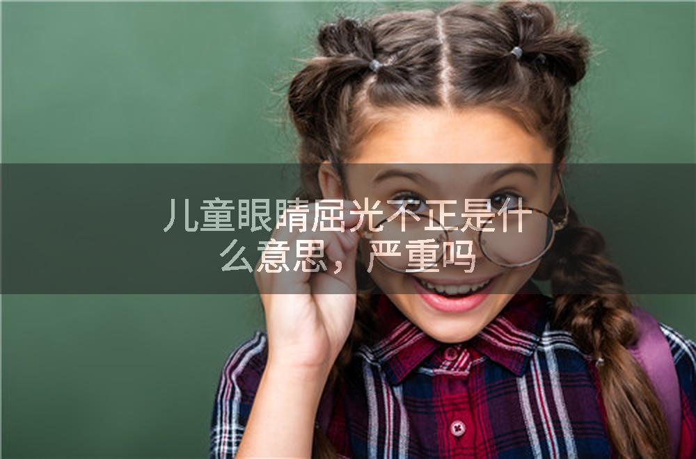 儿童眼睛屈光不正是什么意思，严重吗
