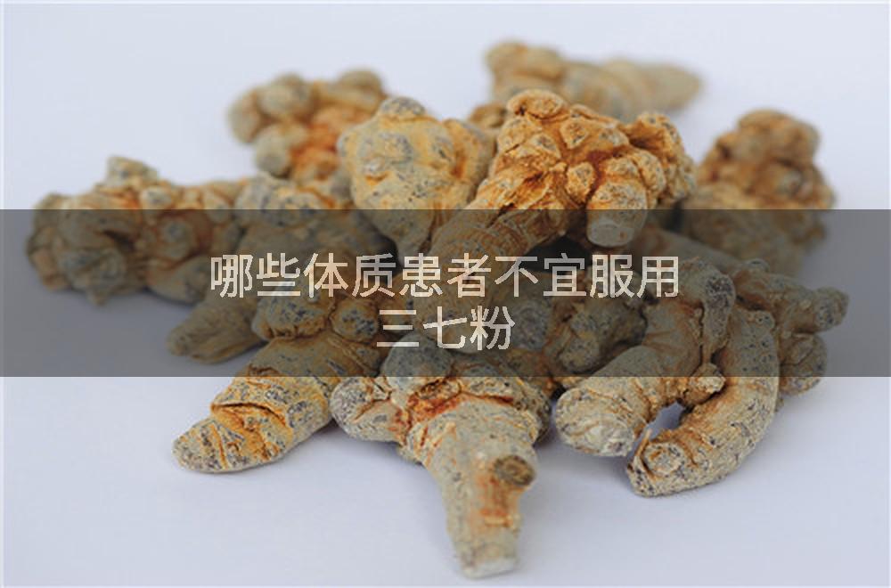 哪些体质患者不宜服用三七粉