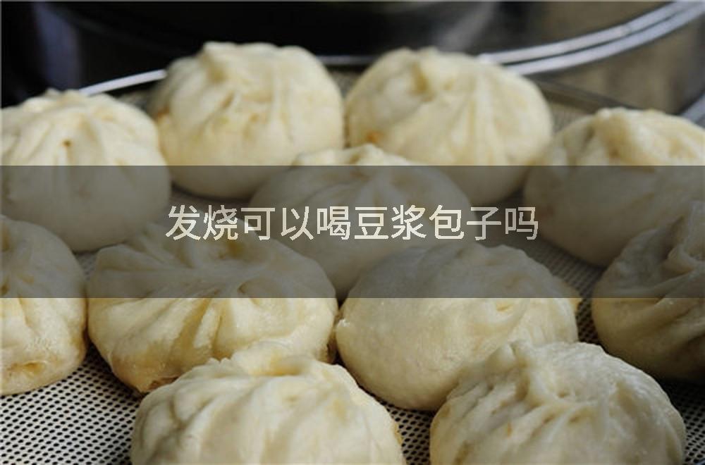 发烧可以喝豆浆包子吗