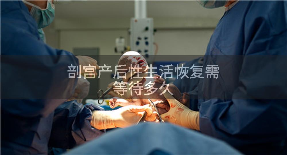 剖宫产后性生活恢复需等待多久