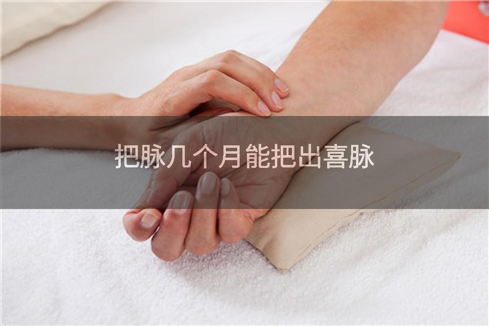 把脉几个月能把出喜脉