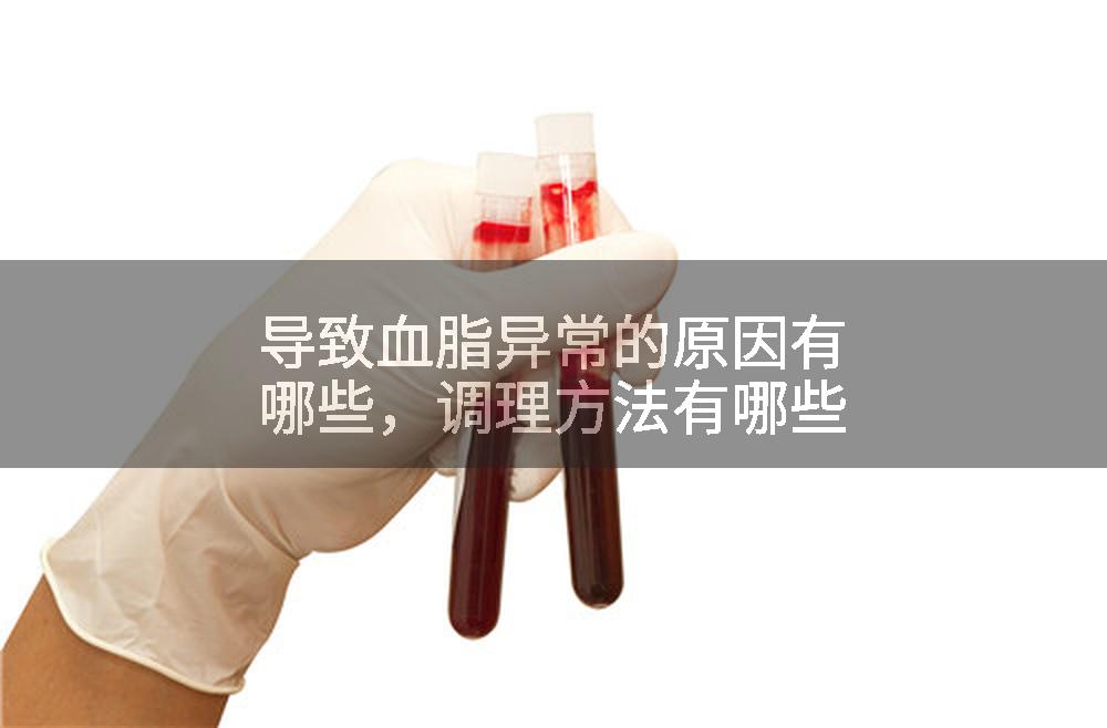 导致血脂异常的原因有哪些，调理方法有哪些