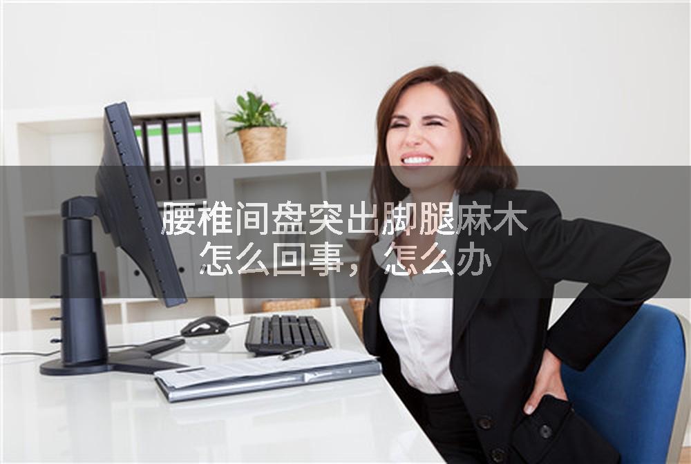 腰椎间盘突出脚腿麻木怎么回事，怎么办