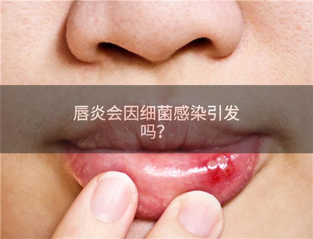 唇炎会因细菌感染引发吗？