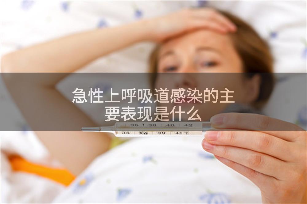 急性上呼吸道感染的主要表现是什么