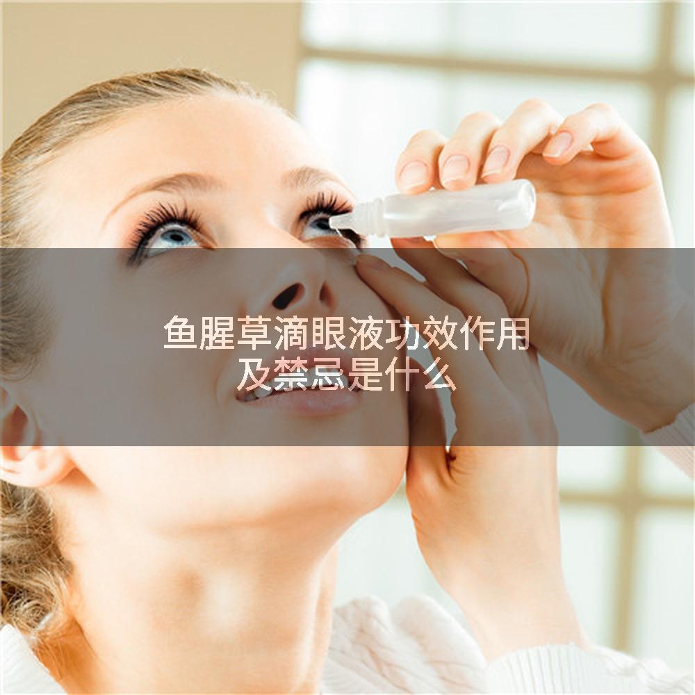 鱼腥草滴眼液功效作用及禁忌是什么
