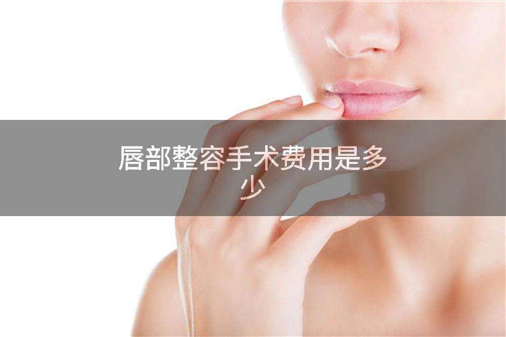 唇部整容手术费用是多少