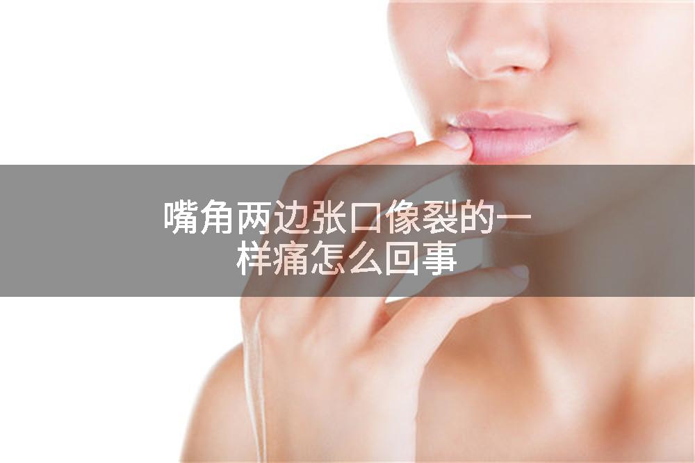 嘴角两边张口像裂的一样痛怎么回事