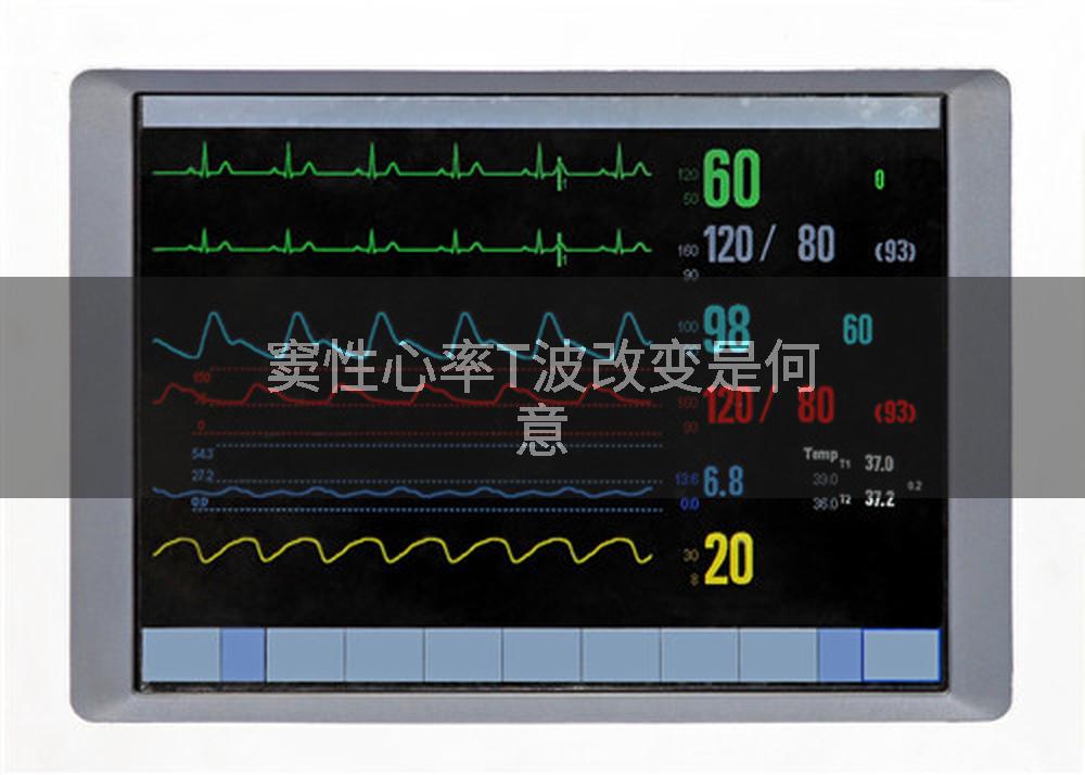 窦性心率T波改变是何意