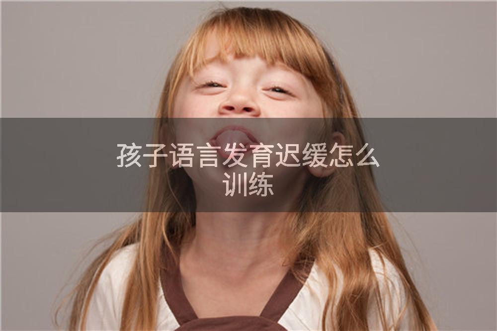 孩子语言发育迟缓怎么训练