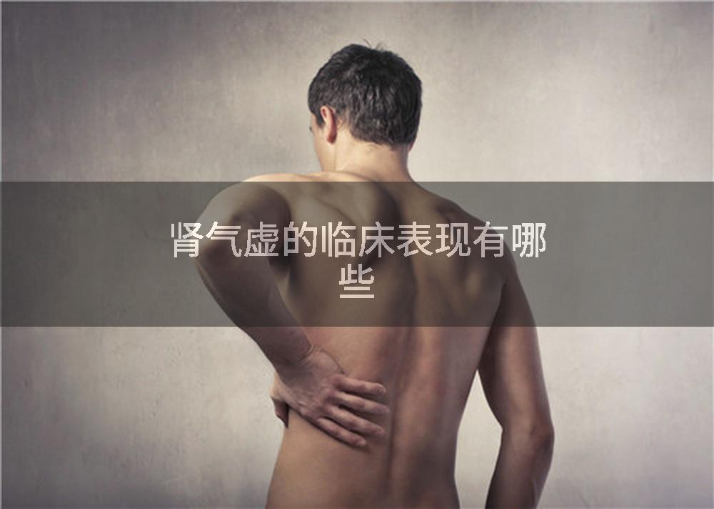 肾气虚的临床表现有哪些