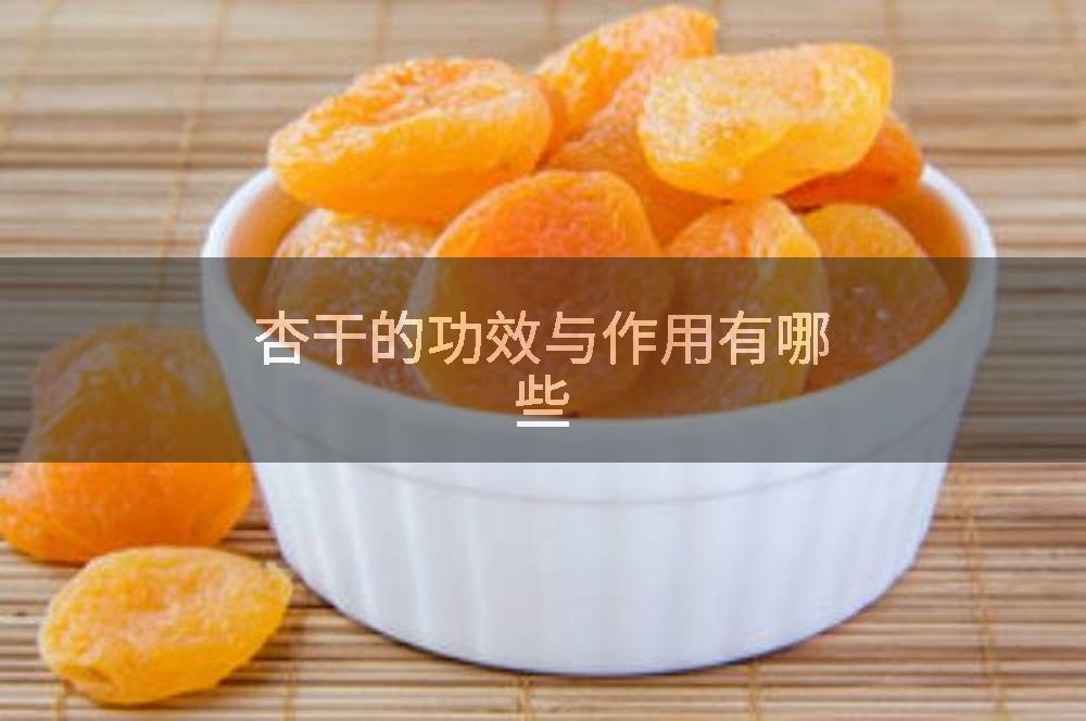 杏干的功效与作用有哪些