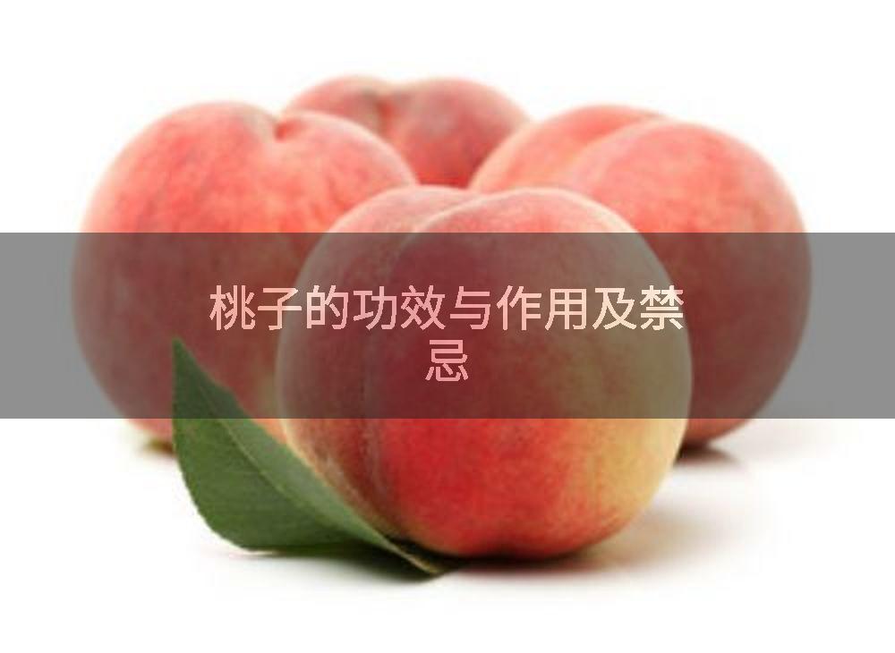 桃子的功效与作用及禁忌