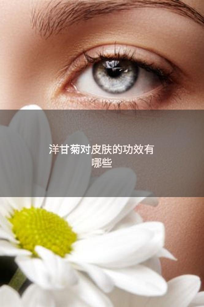 洋甘菊对皮肤的功效有哪些