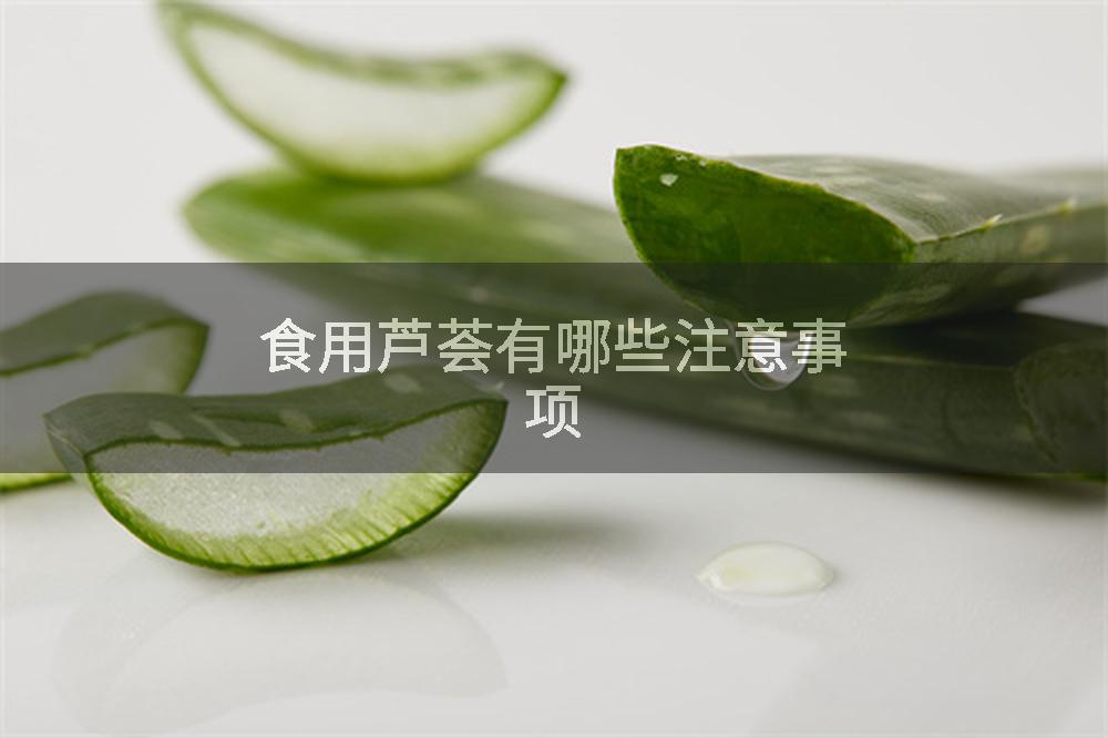 食用芦荟有哪些注意事项