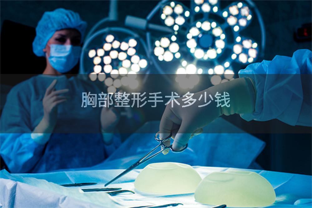 胸部整形手术多少钱