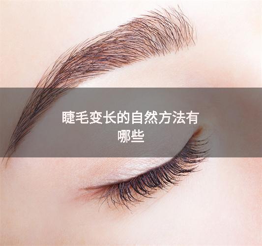 睫毛变长的自然方法有哪些
