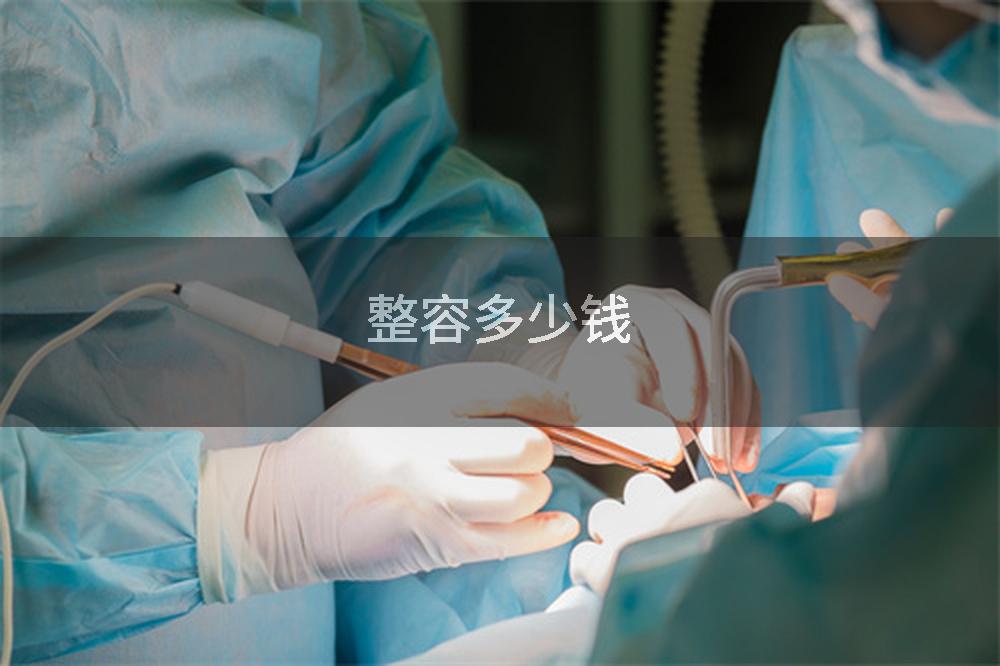 整容多少钱