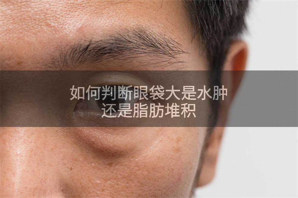 如何判断眼袋大是水肿还是脂肪堆积