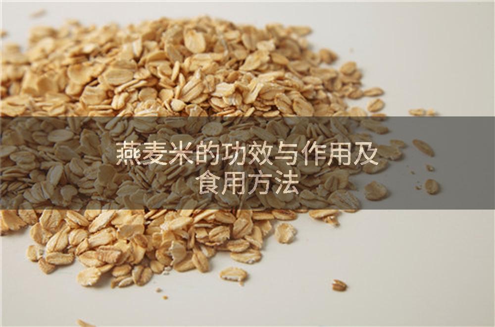 燕麦米的功效与作用及食用方法