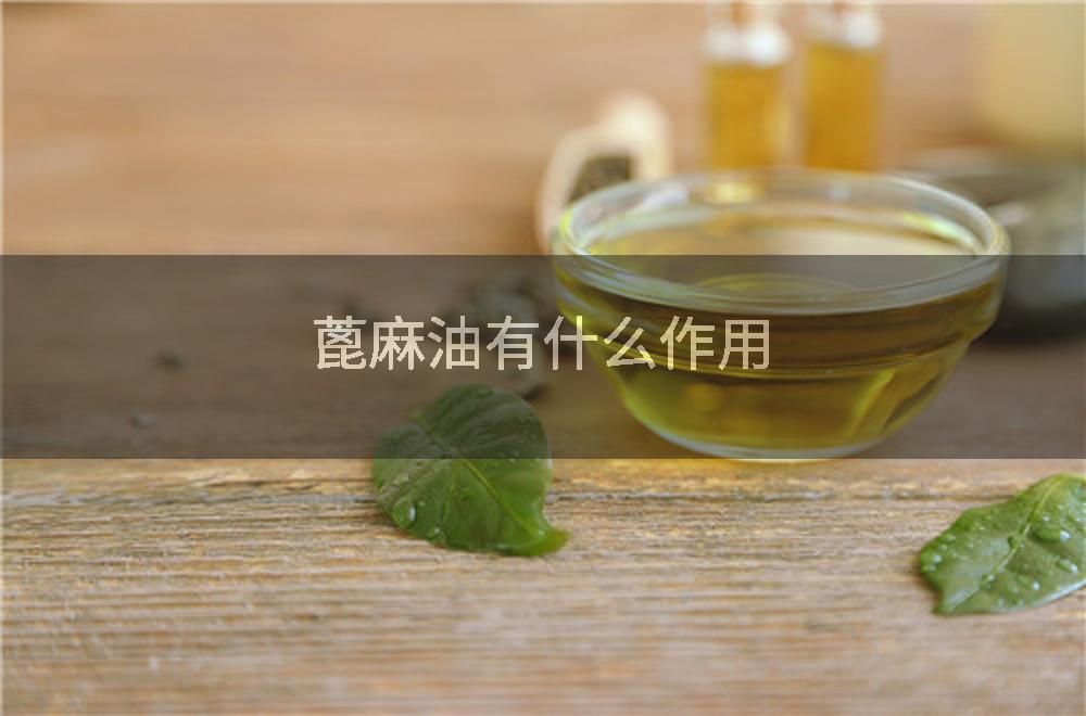 蓖麻油有什么作用