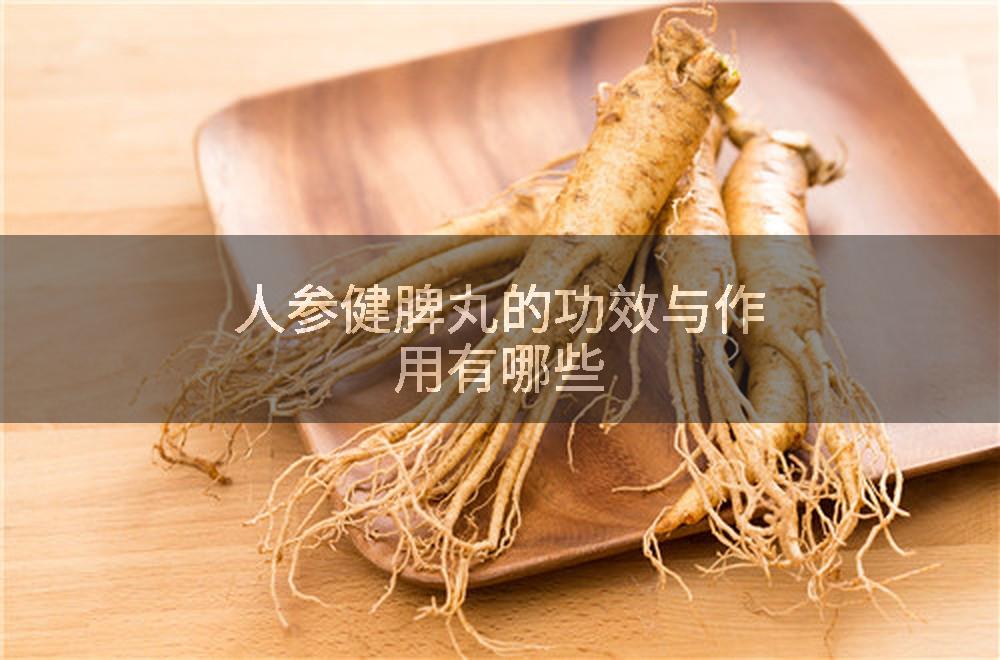 人参健脾丸的功效与作用有哪些