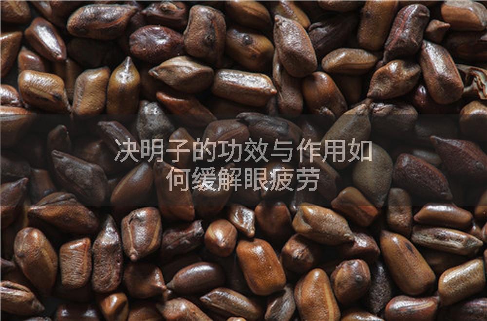 决明子的功效与作用如何缓解眼疲劳