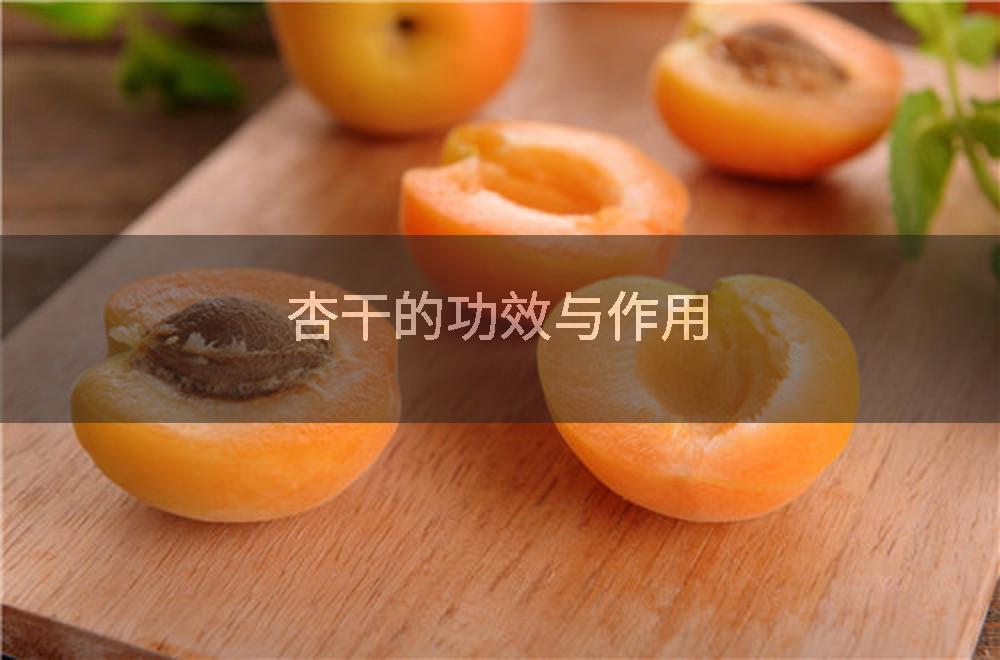 杏干的功效与作用