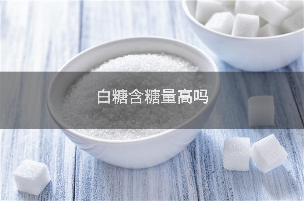白糖含糖量高吗