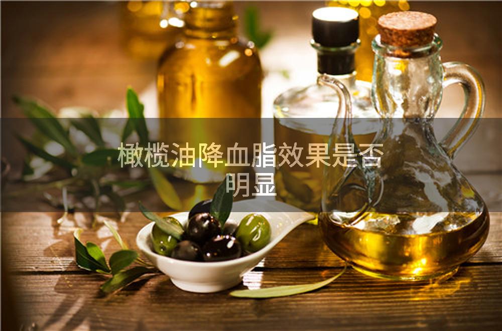 橄榄油降血脂效果是否明显