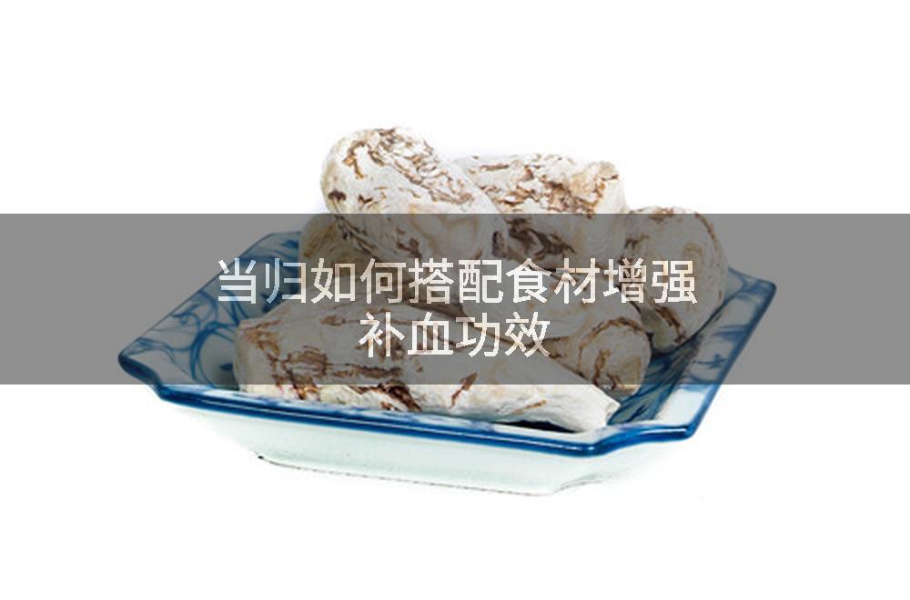 当归如何搭配食材增强补血功效