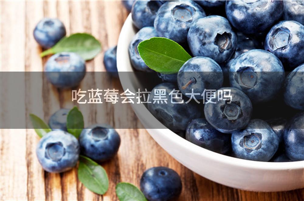吃蓝莓会拉黑色大便吗
