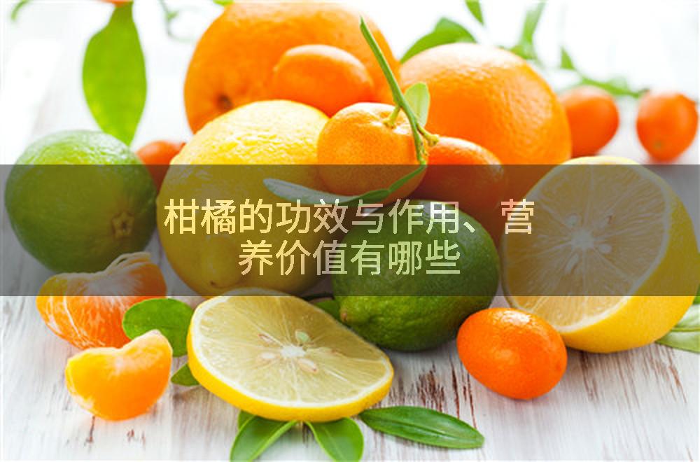 柑橘的功效与作用、营养价值有哪些