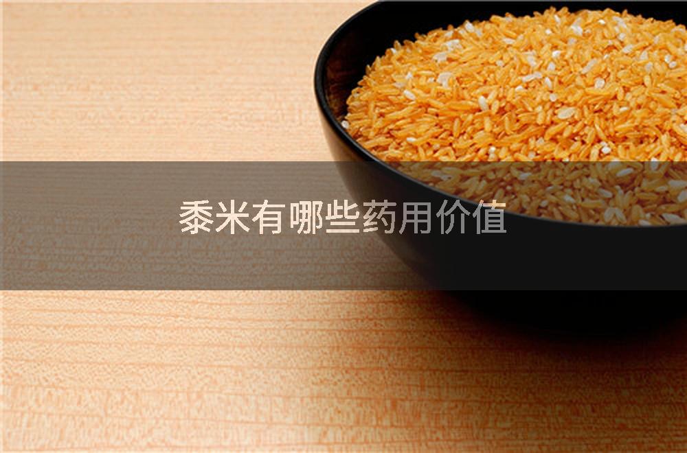 黍米有哪些药用价值