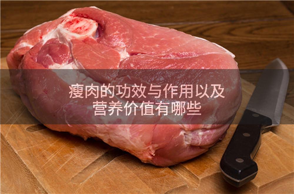 瘦肉的功效与作用以及营养价值有哪些
