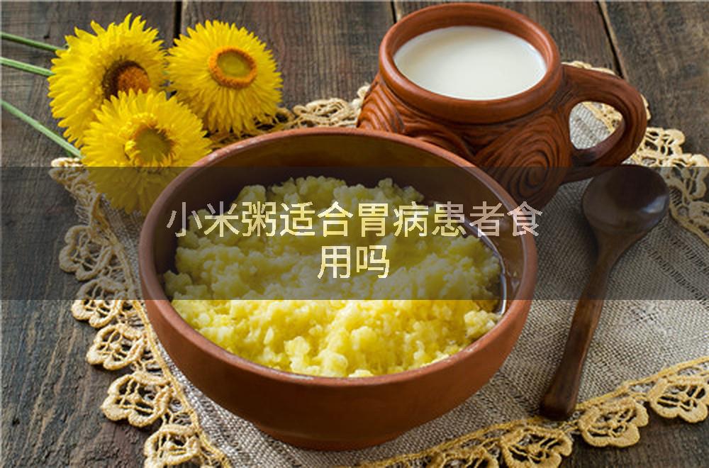 小米粥适合胃病患者食用吗