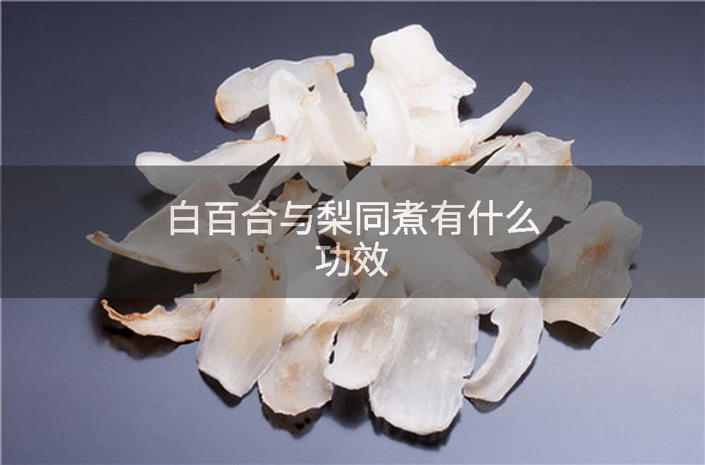 白百合与梨同煮有什么功效