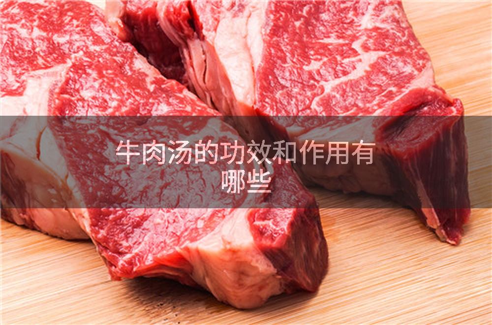 牛肉汤的功效和作用有哪些