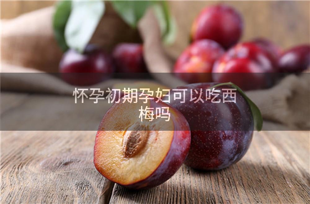 怀孕初期孕妇可以吃西梅吗