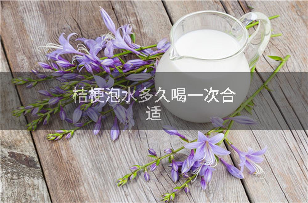 桔梗泡水多久喝一次合适