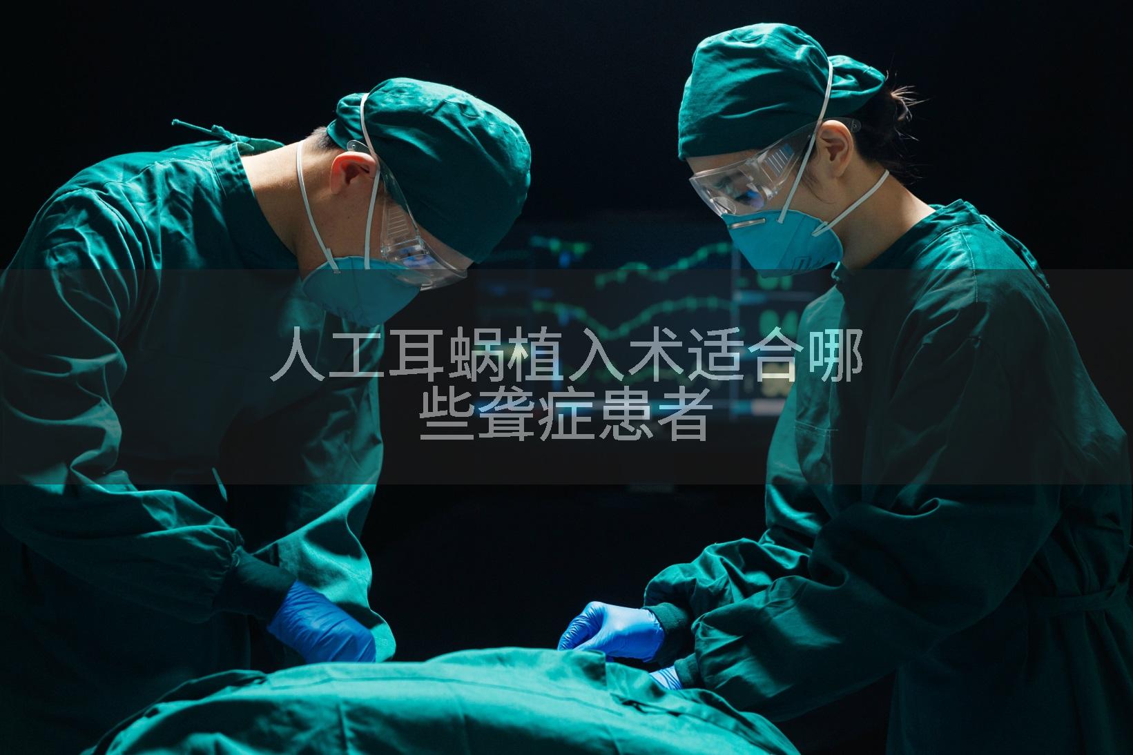 人工耳蜗植入术适合哪些聋症患者