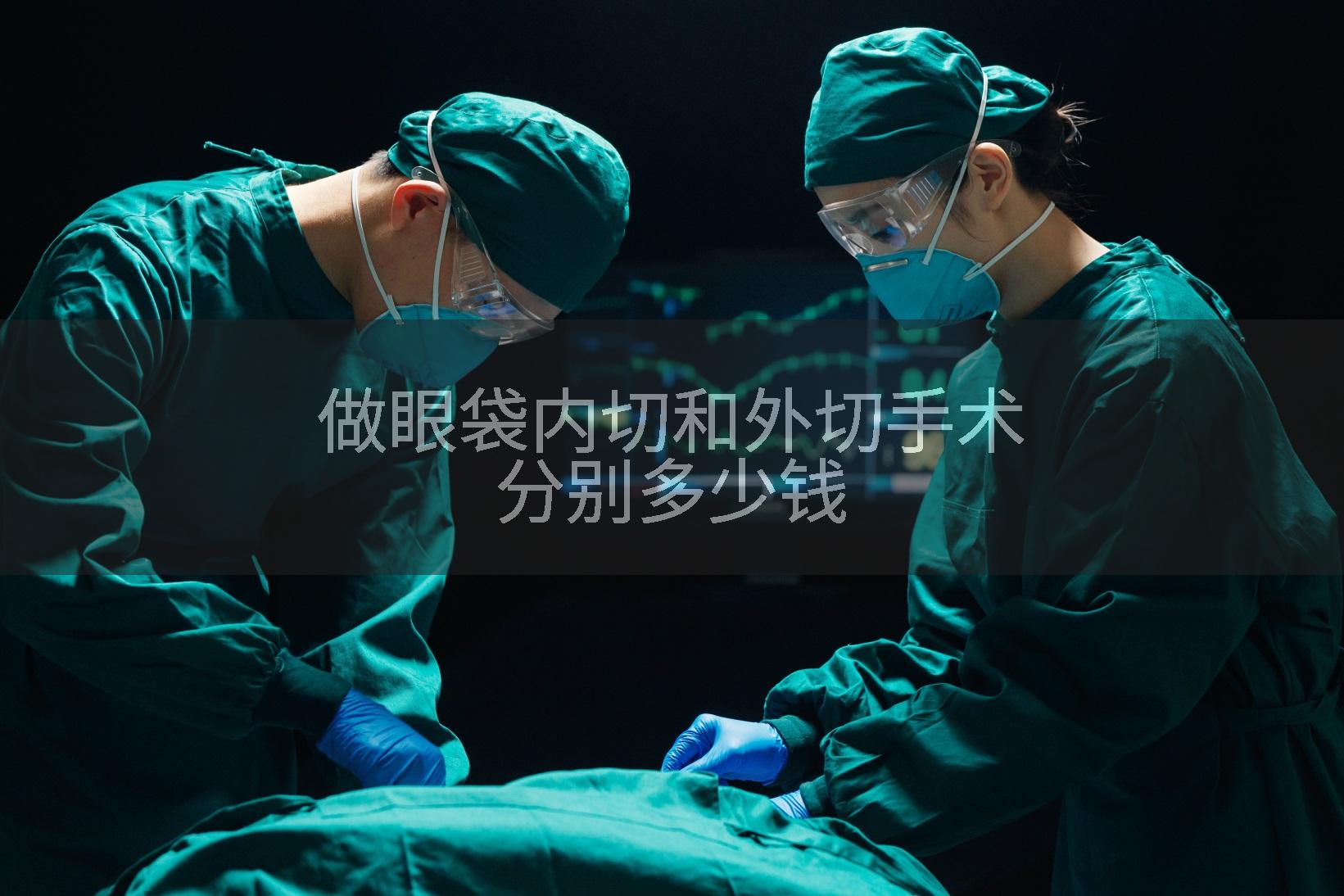 做眼袋内切和外切手术分别多少钱