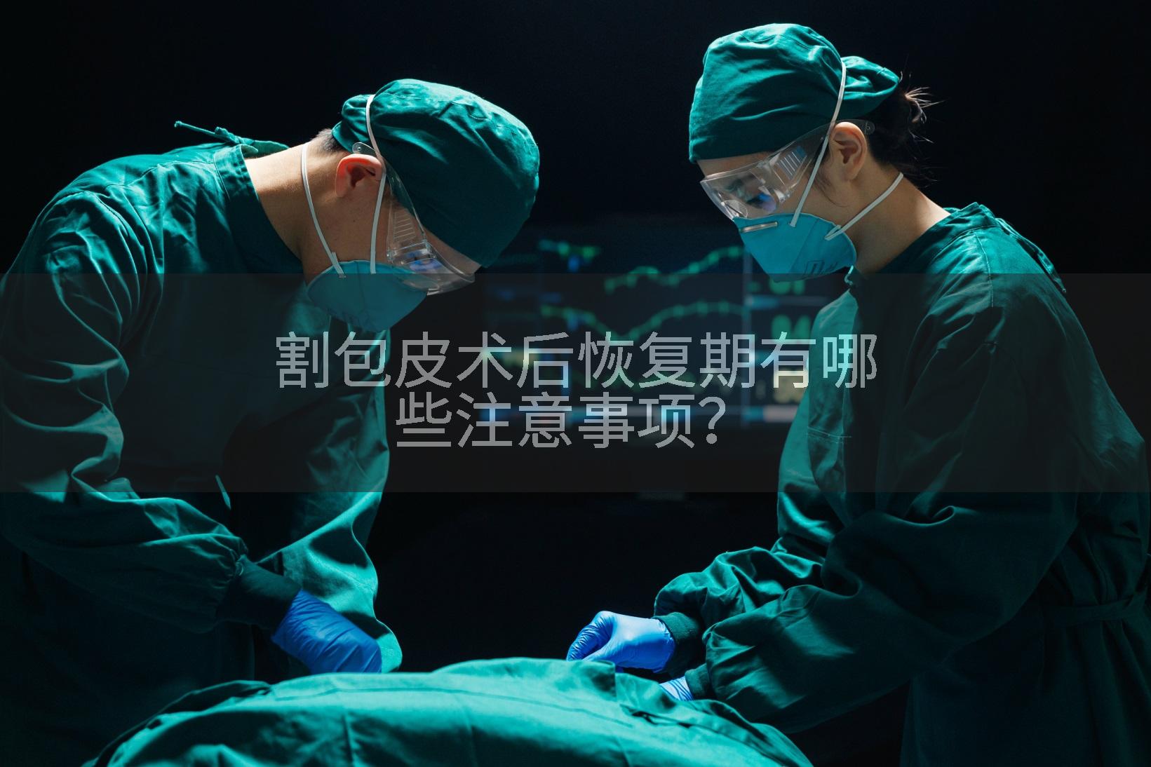 割包皮术后恢复期有哪些注意事项?