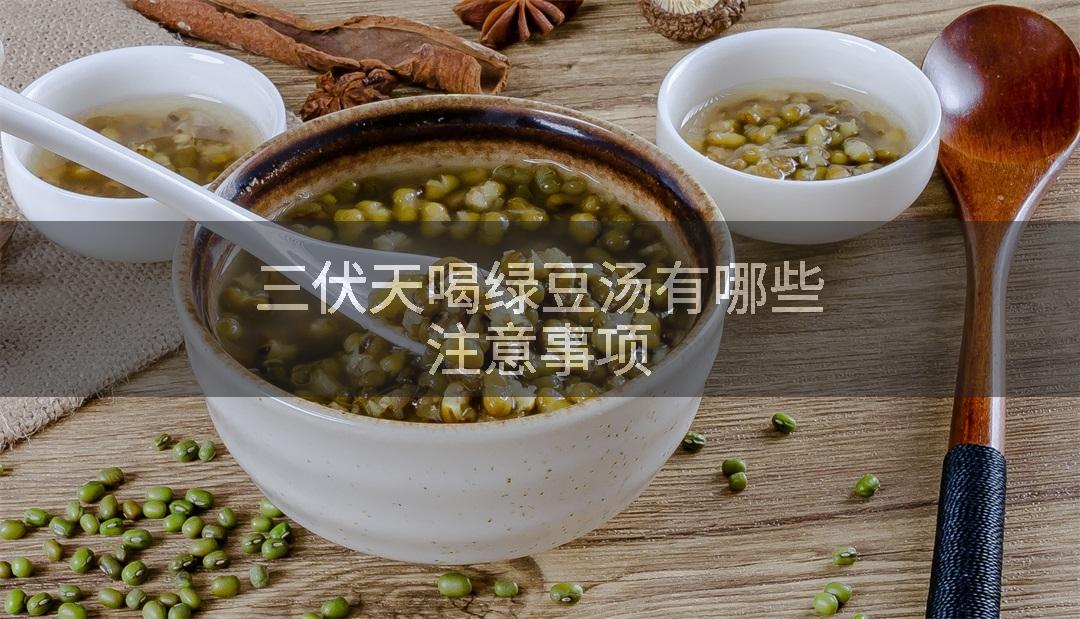 三伏天喝绿豆汤有哪些注意事项
