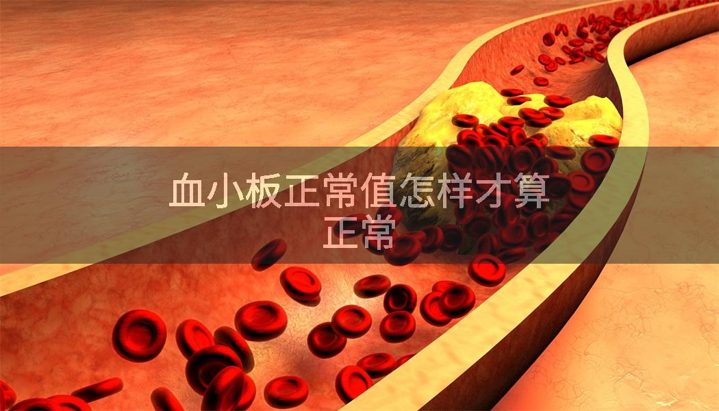 血小板正常值怎样才算正常