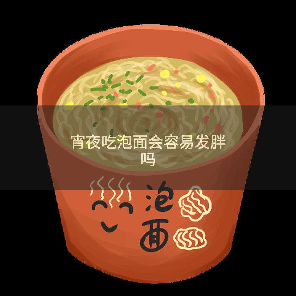 宵夜吃泡面会容易发胖吗