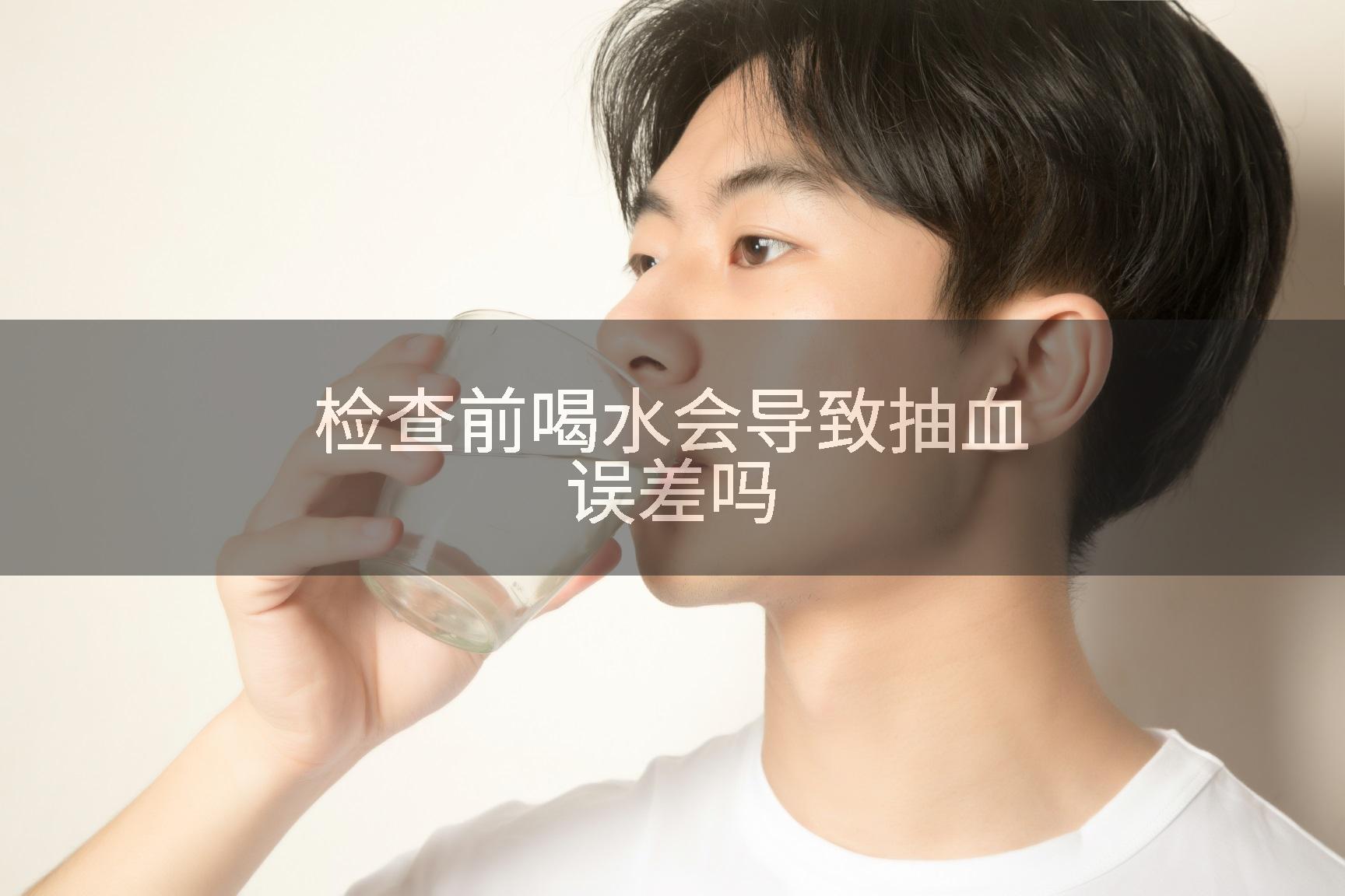检查前喝水会导致抽血误差吗