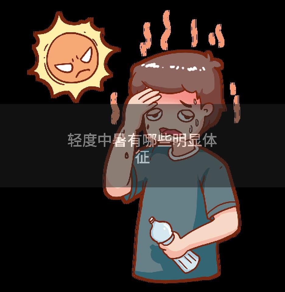 轻度中暑有哪些明显体征