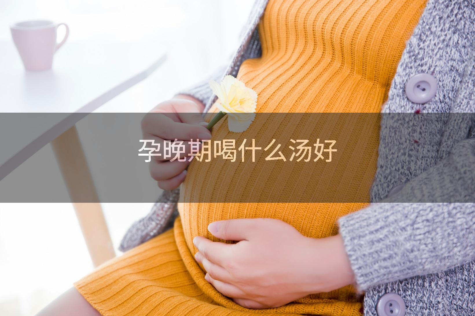 孕晚期喝什么汤好